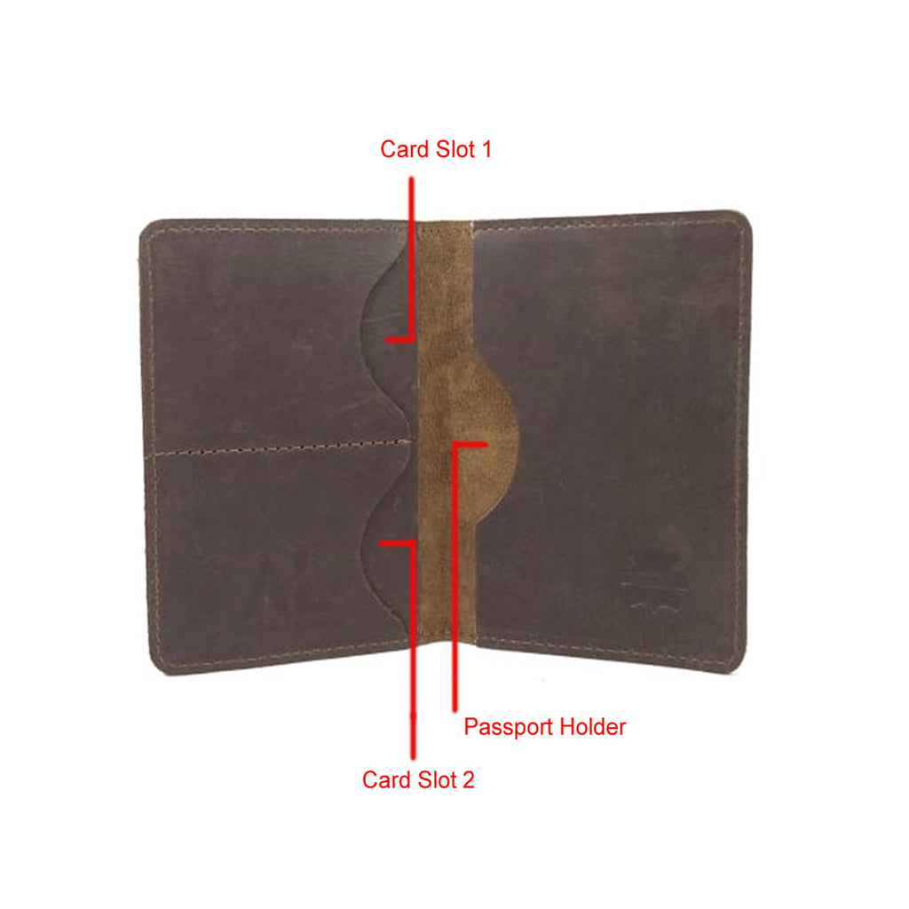 Chocolate Leather Passport Cover