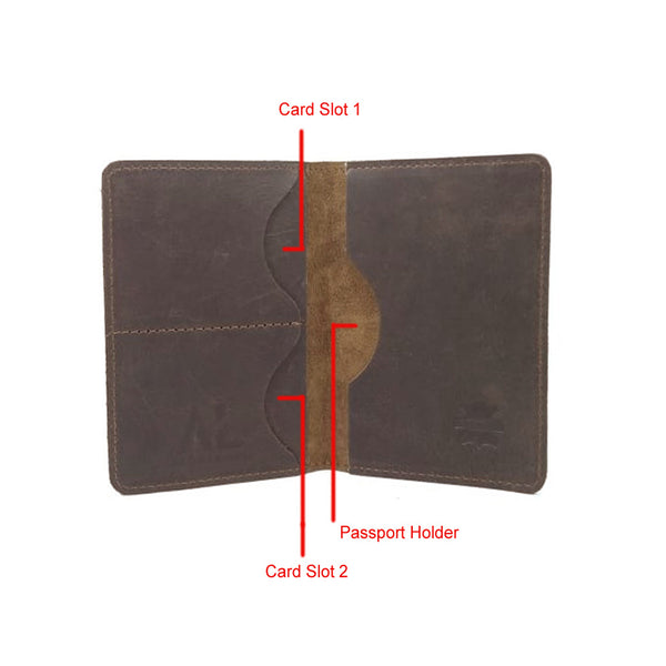 Chocolate Leather Passport Cover