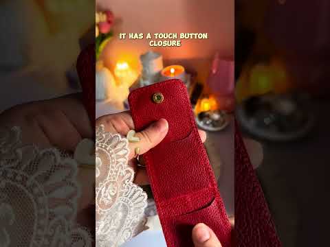 Real Leather Mini Jewelry Organizer |Foldable Leather Jewellery Pouch