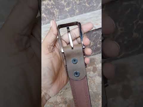 Casual Leather Belt for Men |Chocolate Brown Top Grain Buffalo Leather, Double Stitched, 40mm Wide | Sizes 32–44