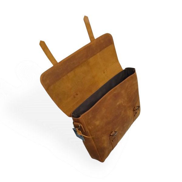 Men's Messenger Bag 15.6" Leather Briefcase
