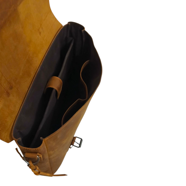 Men's Messenger Bag 15.6" Leather Briefcase