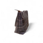 Cognac brown Crazy Horse Leather Tote Bag | Long Handle Women’s Handbag