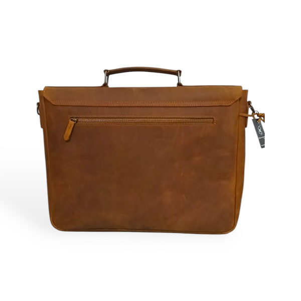 Men's Messenger Bag 15.6" Leather Briefcase