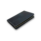 Navy Leather Passport Wallet